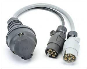 7 Pin N & S Plugs to 13 Pin Socket
