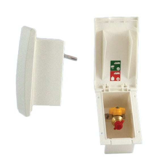 White TND Gas Outlet Box