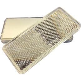 Clear Reflectors Self Adhesive 2pk