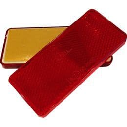Red Reflectors Self Adhesive 2pk