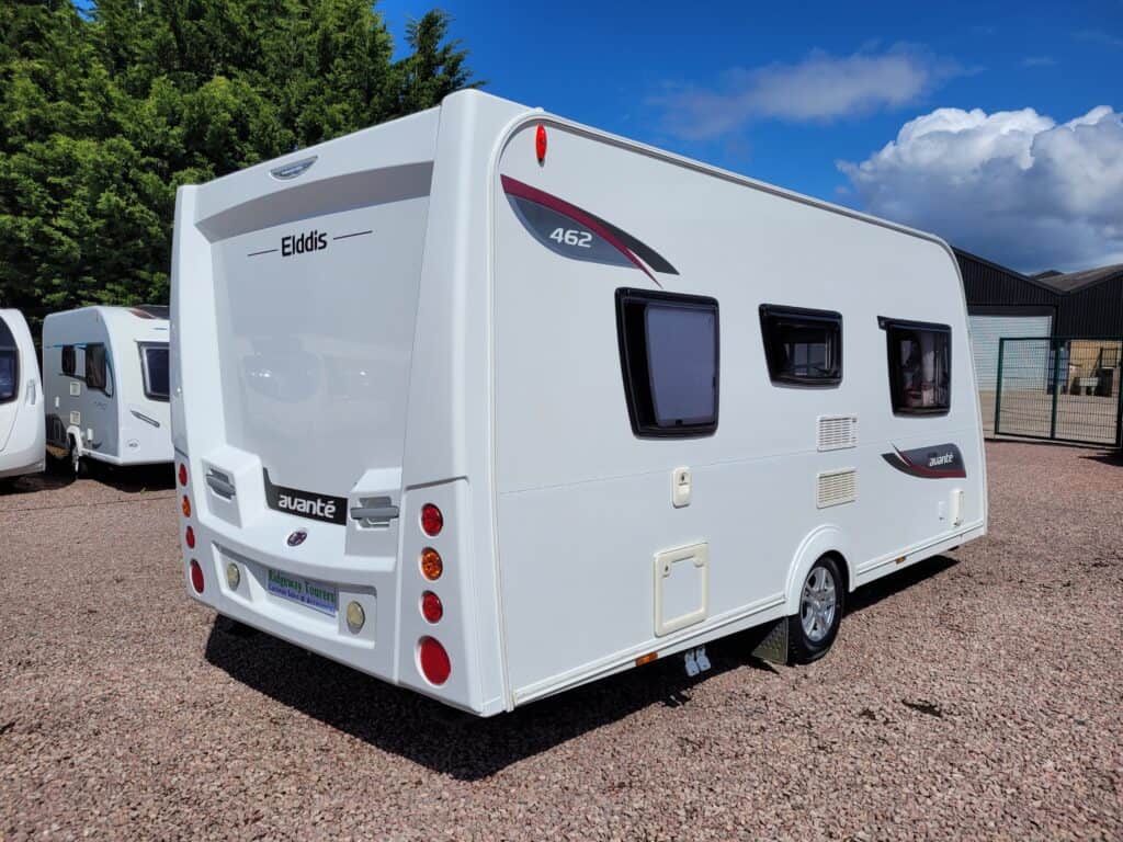 Elddis Avante 462 caravan for sale at Ridgeway Tourers, ideal for family holidays and touring advent.