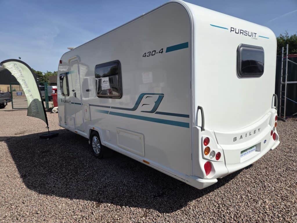 Modern Bailey Pursuit caravan for comfortable touring and holidays.