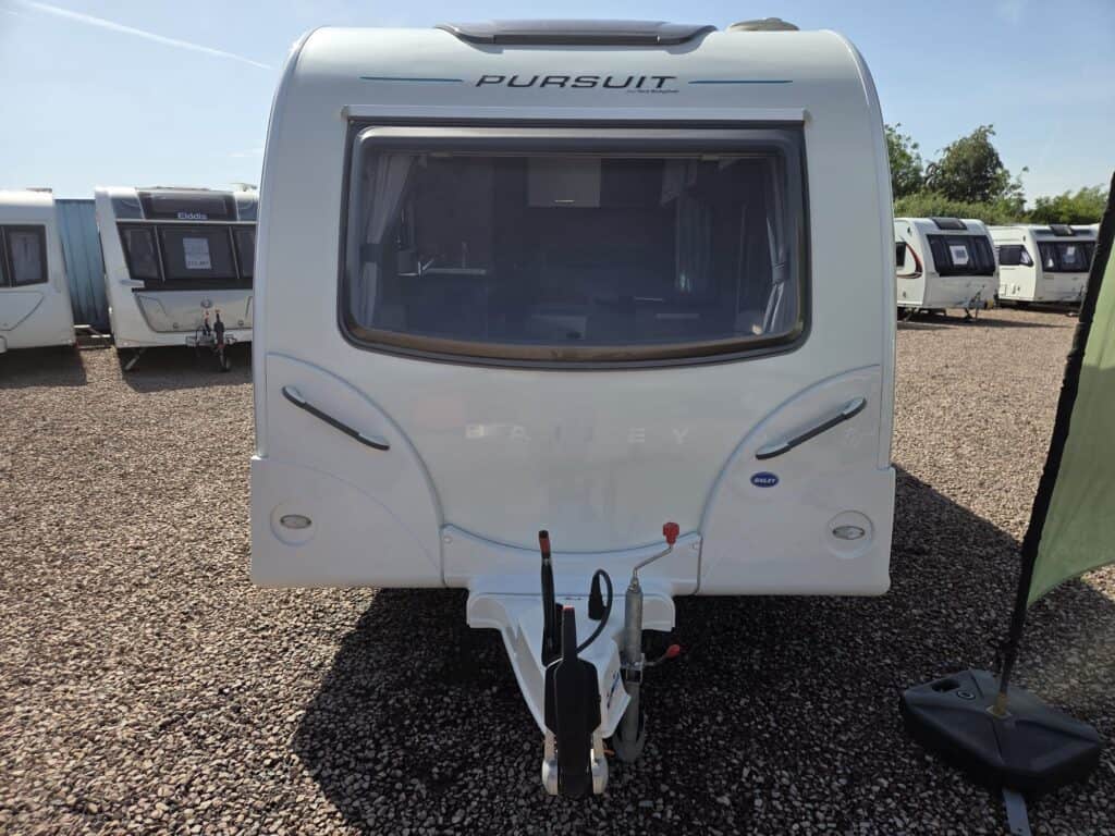 Caravan for sale at Ridgeway Tourers, featuring the Pursuit model with sleek design and modern ameni.
